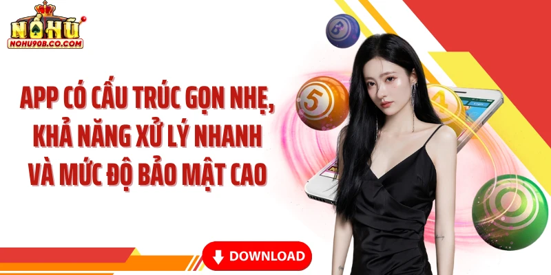 App có cấu trúc gọn nhẹ, khả năng xử lý nhanh và mức độ bảo mật cao