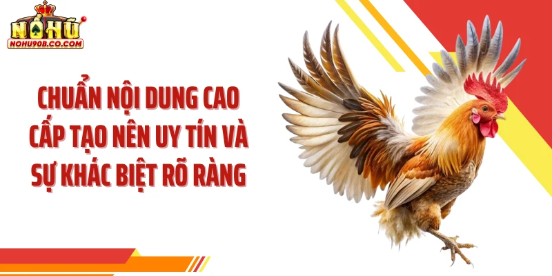 Chuẩn nội dung cao cấp tạo nên uy tín và sự khác biệt rõ ràng