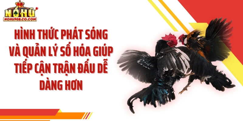 Hình thức phát sóng và quản lý số hóa giúp tiếp cận trận đấu dễ dàng hơn